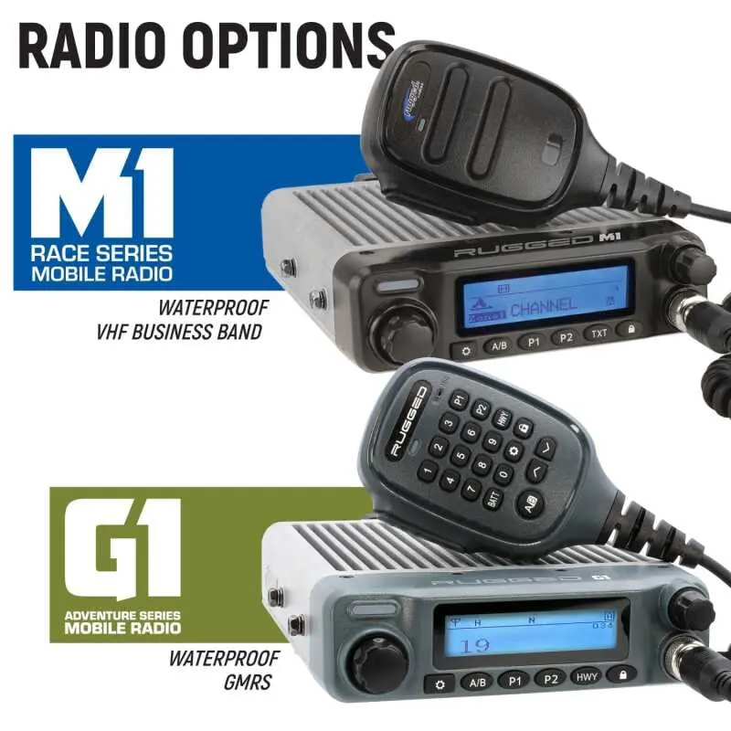 Rugged Radios Stx Stereo Remote Head Complete Master Comm Kit With Intercom And 2-Way Radio G1 Gmrs 1