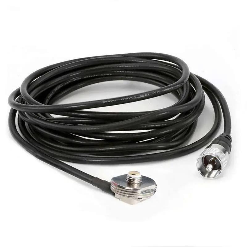 Rugged Radios 15 Ft Antenna Coax Cable With 3/8 Nmo Mount 1