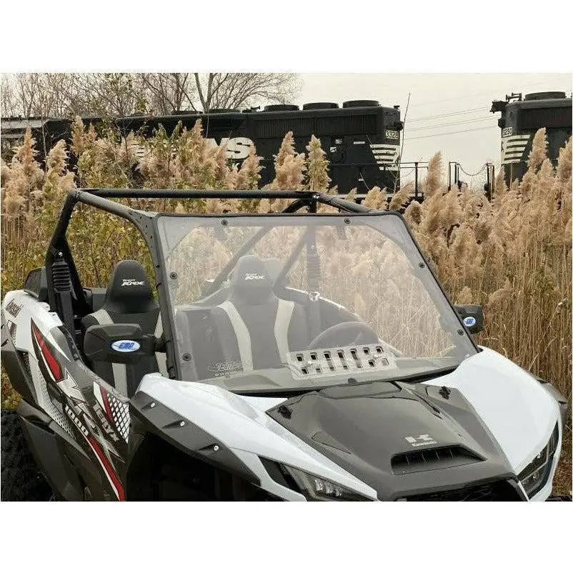 Kawasaki Krx Vented Polycarbonate Front Windshield 1