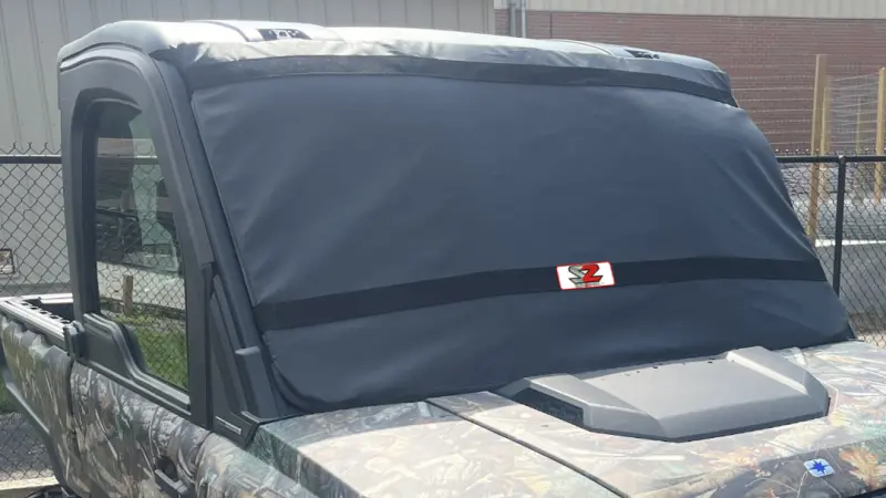 Seizmik 16-25 Honda Pioneer 1000 Windshield Protector - Black 1