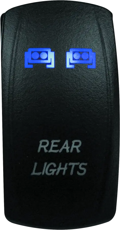Dragonfire Racing Lighted Switch Rear Light On/Off Blue 1