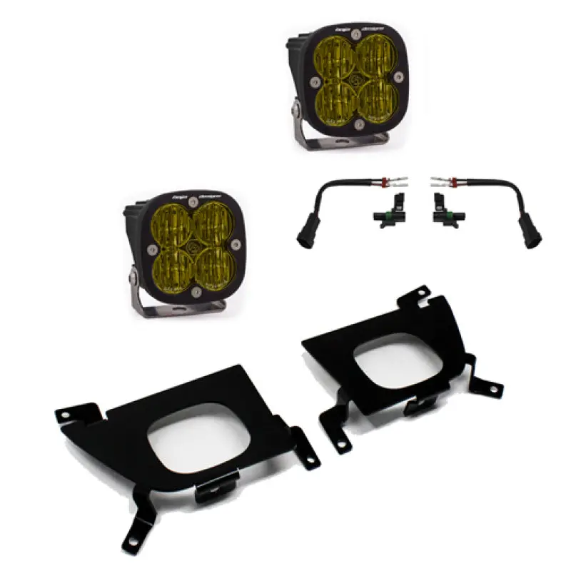 Baja Designs 2019+ Chevy Silverado 1500/2500/2500 Hd Sae Amber Fog Pocket Kit 1