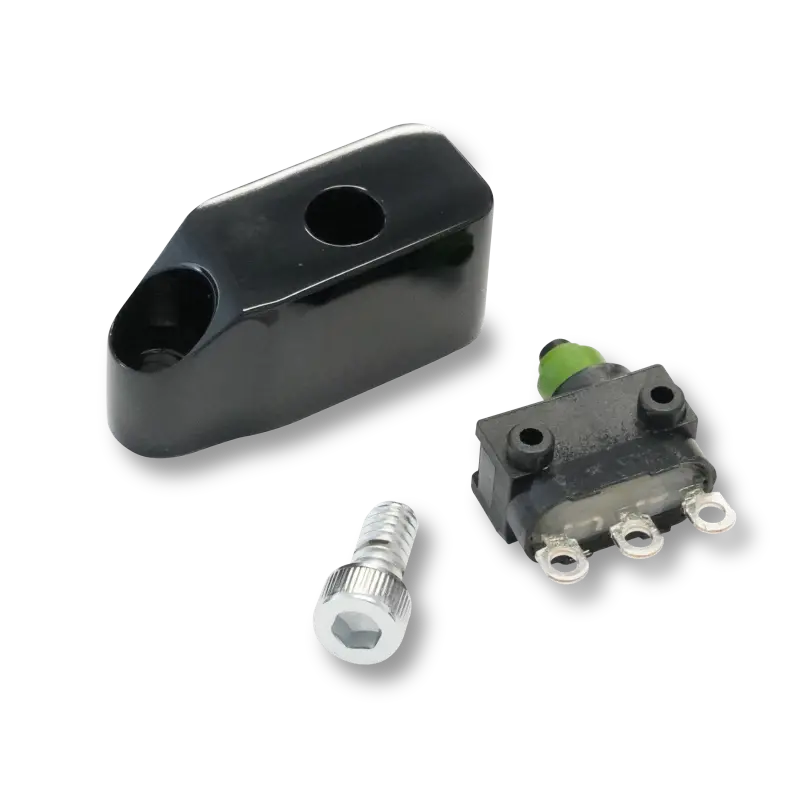 Performance Machine Brake Light/Clutch Kill Switch Kit - Black Ano 1