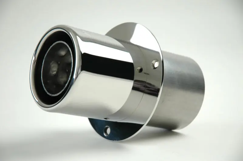 Gibson Marine Power Tip Muffler (Pair) Transom Mount - 4In Inlet/4In Length - Stainless 1