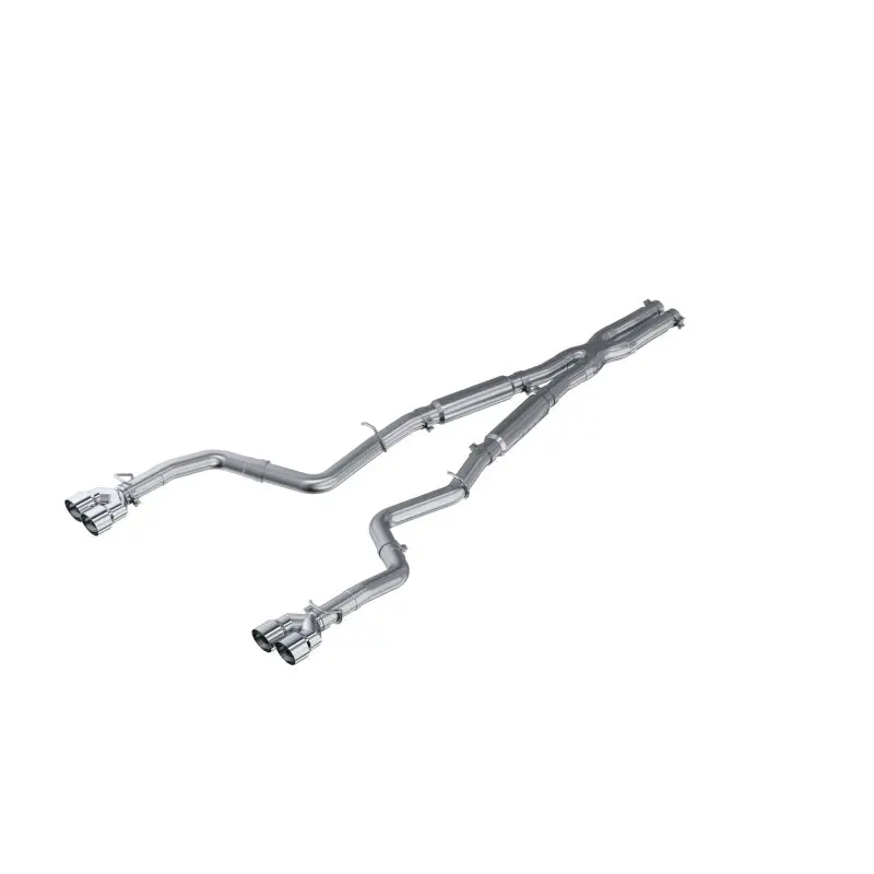 Mbrp 15-16 Dodge Challenger Rt 5.7L Aluminized Steel 3In Dual Rear Cat-Back Quad Tips - Street 1