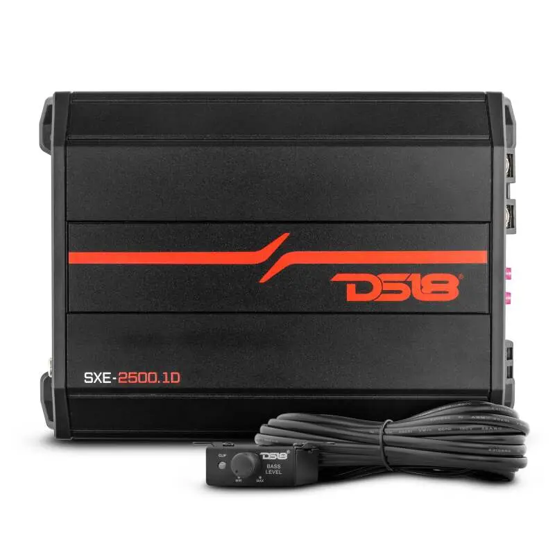 Ds18 1-Channel Sxe Amplifier Class D 800/1Ohm 600/2Ohm 300/4Ohm Watts Rms- Black 1