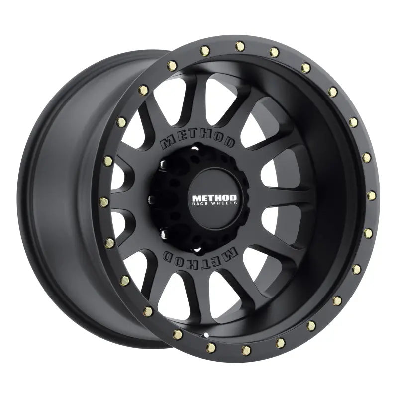 Method Mr605 Nv 20X12 -52Mm Offset 8X6.5 121.3Mm Cb Matte Black Wheel 1