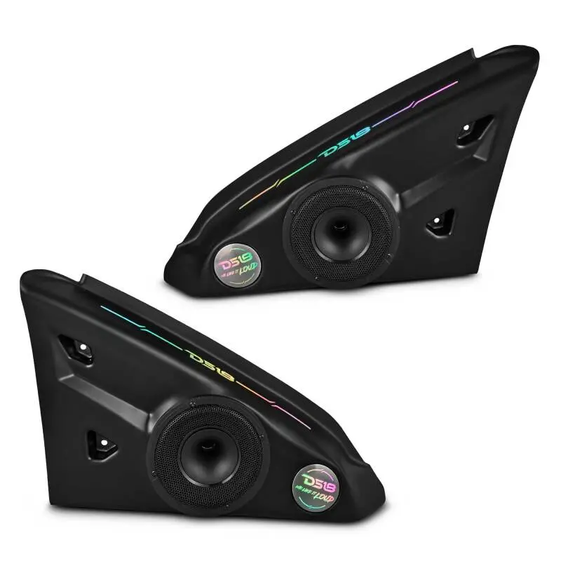 Ds18 2015+ Polaris Slingshot Arm Rest Enclosure W/D 2X Pro-Hy6.4Msl Speakers & Led Lights 1