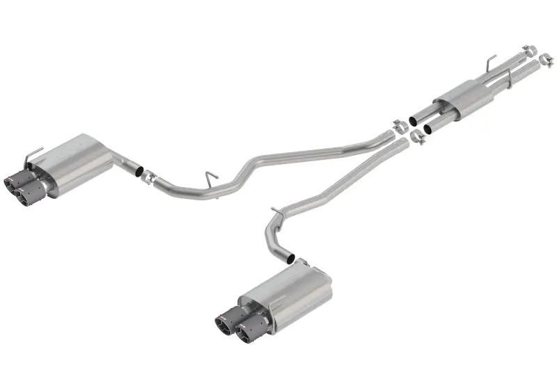 Borla 2020 Ford Explorer St 3.0L V6 2.25In Atak Exhaust - Carbon Fiber Tips 1