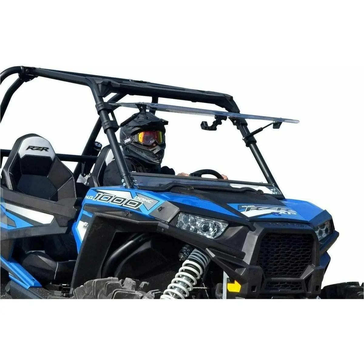 Polaris Rzr Xp Turbo Scratch Resistant Flip Windshield 1