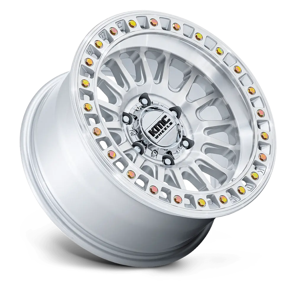 Kmc Km552 Gloss Silver W/ Machined Face Ims Wheel 3