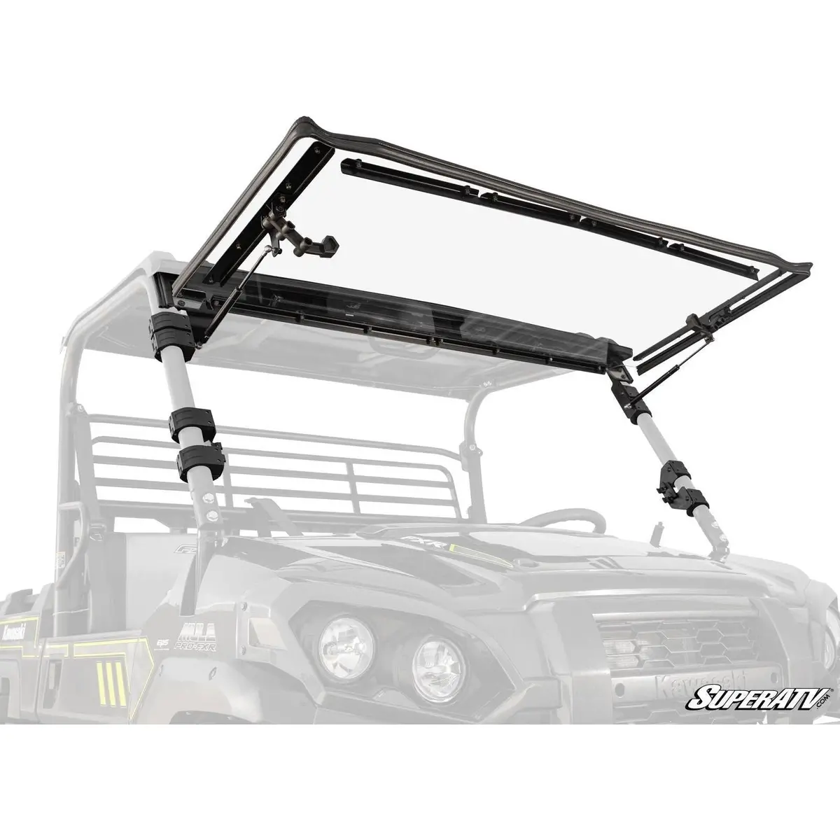 Kawasaki Mule Pro Scratch Resistant Flip Windshield 2