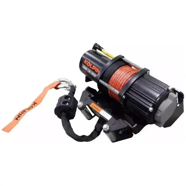Kawasaki Mule Pro Fx / Fxt Quick Mount Winch 4500 Lb Synthetic Rope 1
