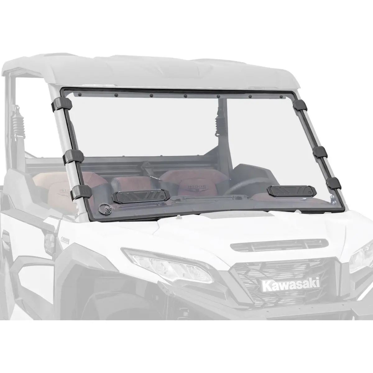 Kawasaki Ridge Scratch Resistant Vented Full Windshield 1