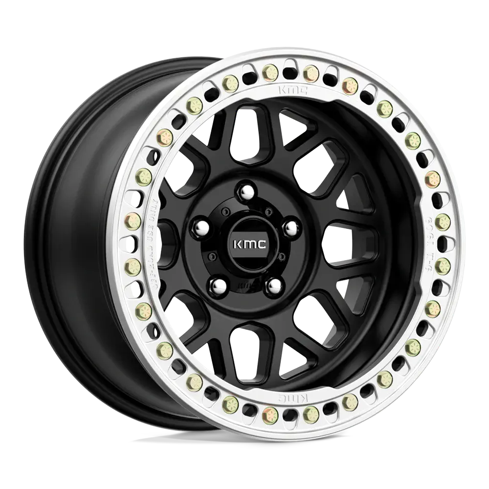 Kmc Km235 Satin Black Grenade Crawl Wheel 1