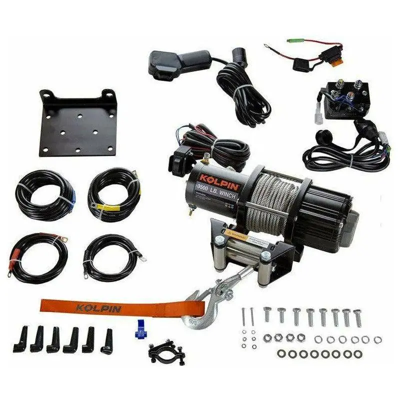 Utv Winch Kit Steel Cable (3500 Lb) 1