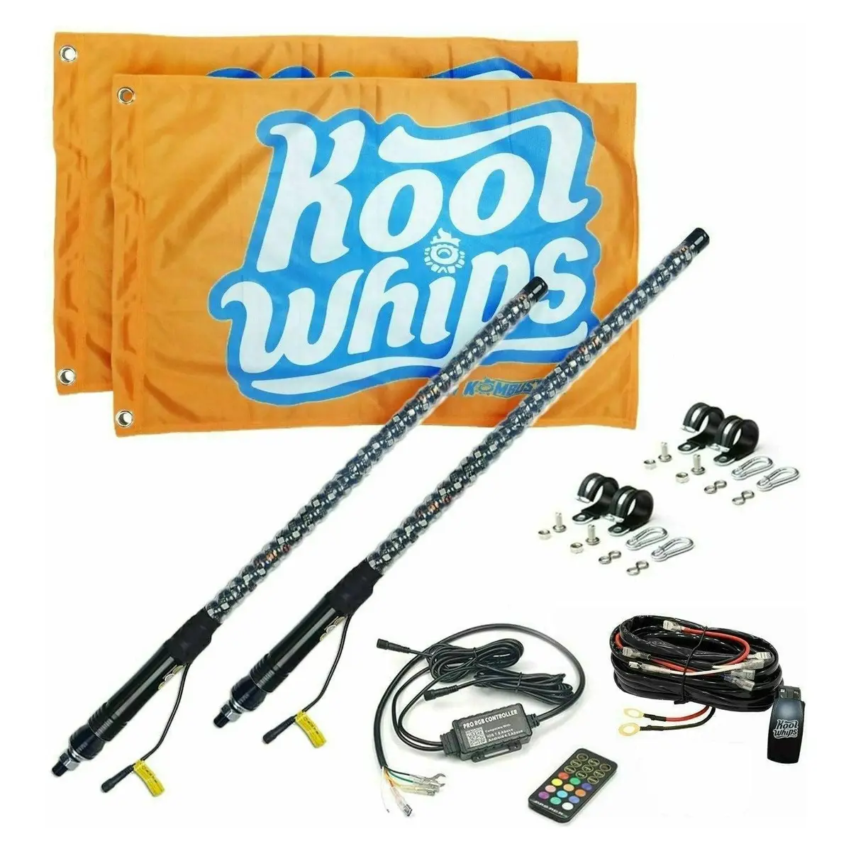 Kool Whips 2Ft Led Whips (Pair) 1