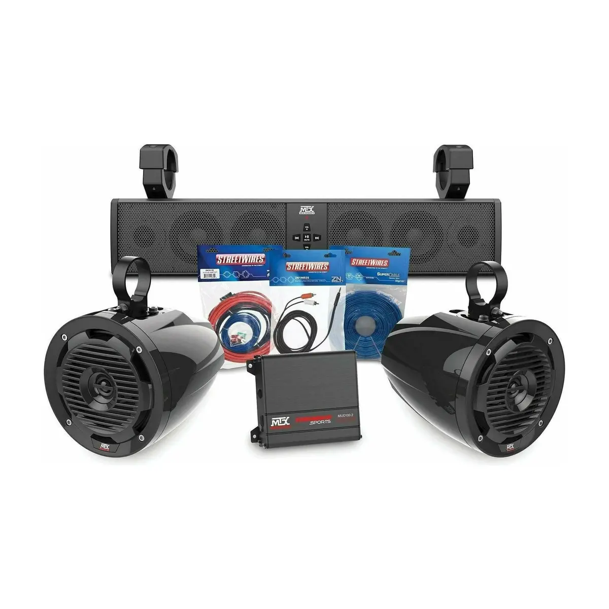 Honda Pioneer Bluetooth Sound Bar With 2 Amplified Cage Mount Speakers 1