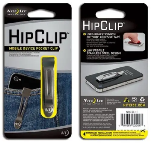 Nite Ize Nbc-03-11 Self Adhesive Stainless Steel Hip Clip Phone Clip - Quantity Of 6 2