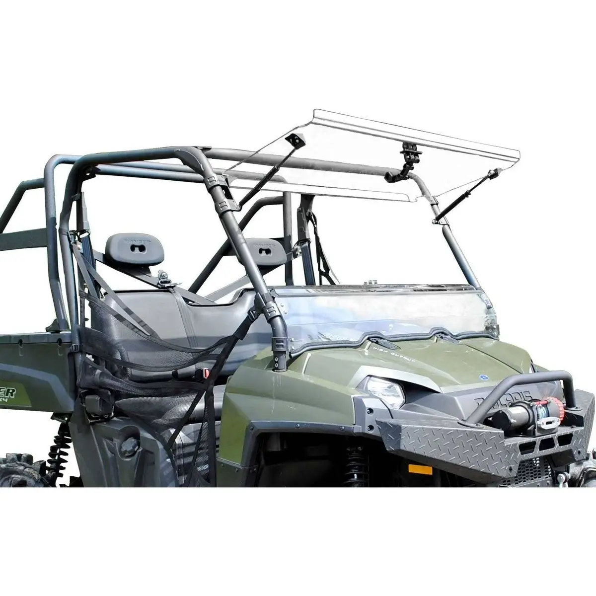 Polaris Ranger 900 Diesel Scratch Resistant Flip Windshield 1
