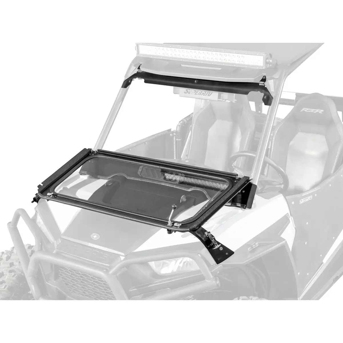 Polaris Rzr Xp 1000 Flip Down Glass Windshield 1