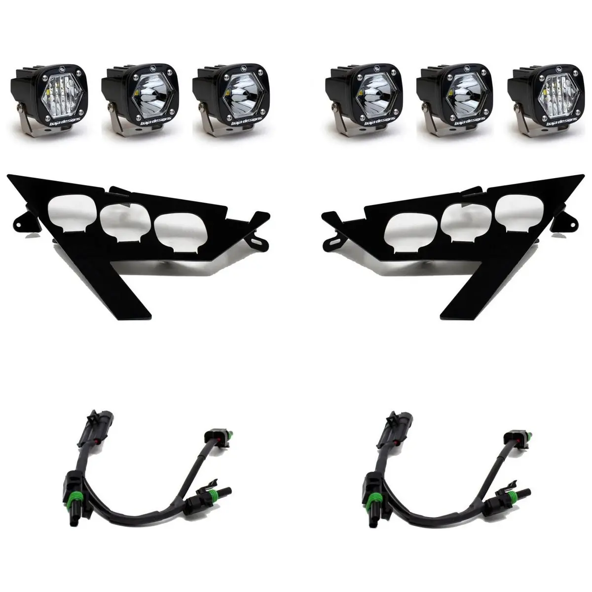 Polaris Rzr Pro / Turbo R S1 Triple Led Headlight Kit 1