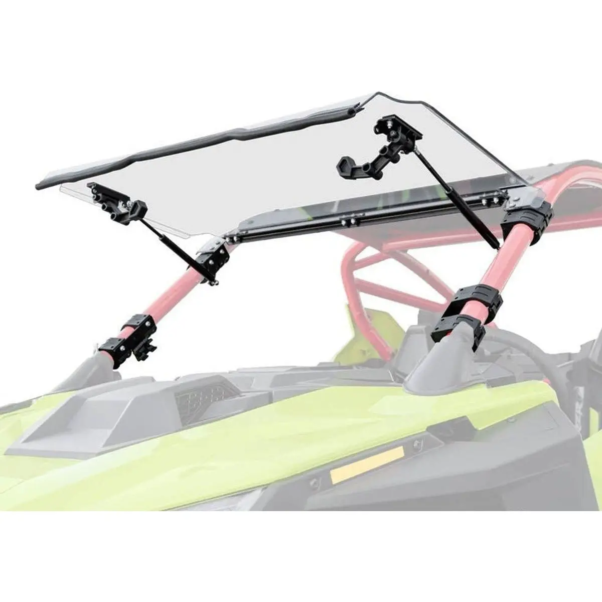 Polaris Rzr Turbo R Scratch Resistant Flip Windshield 1