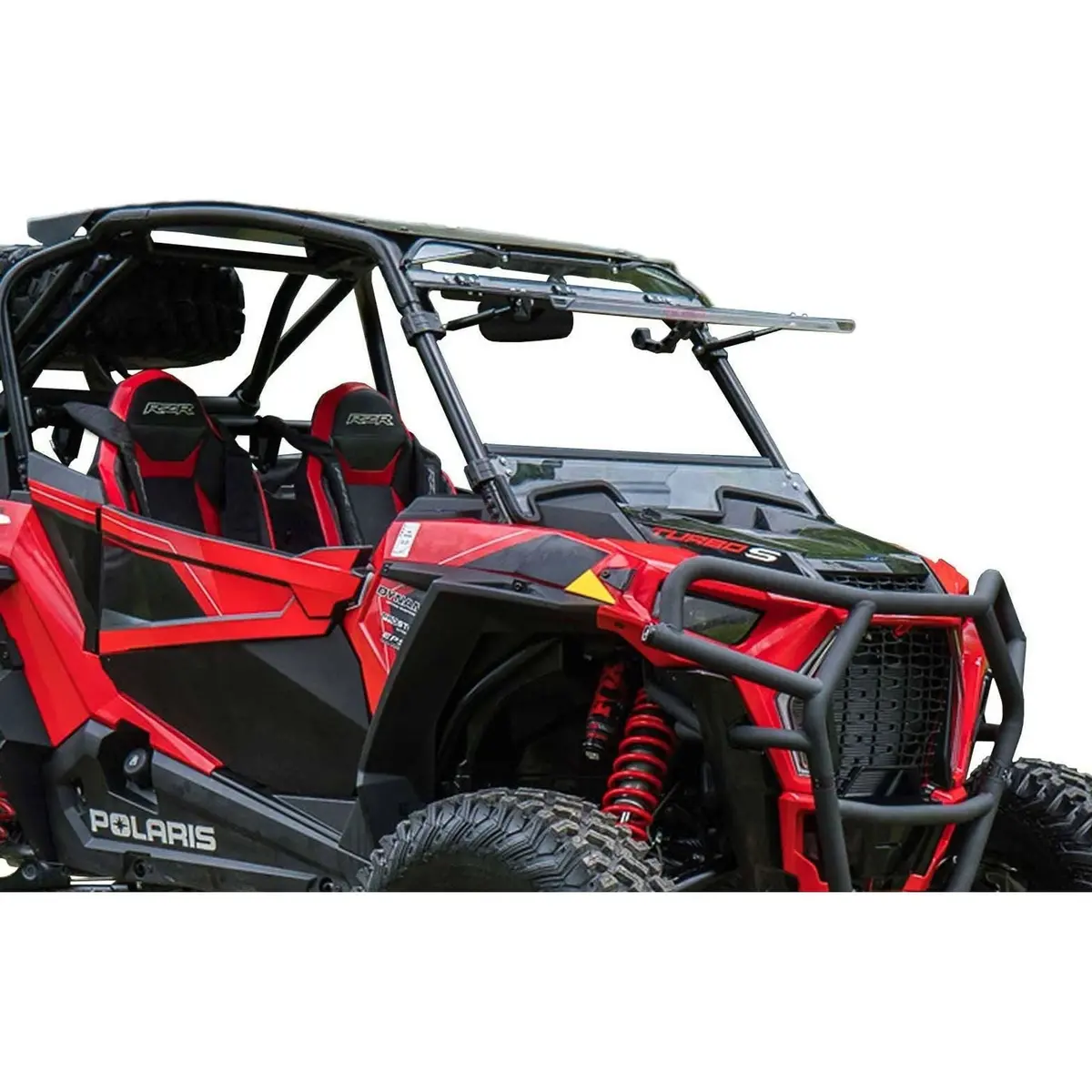 Polaris Rzr Turbo S Scratch Resistant Flip Windshield 1
