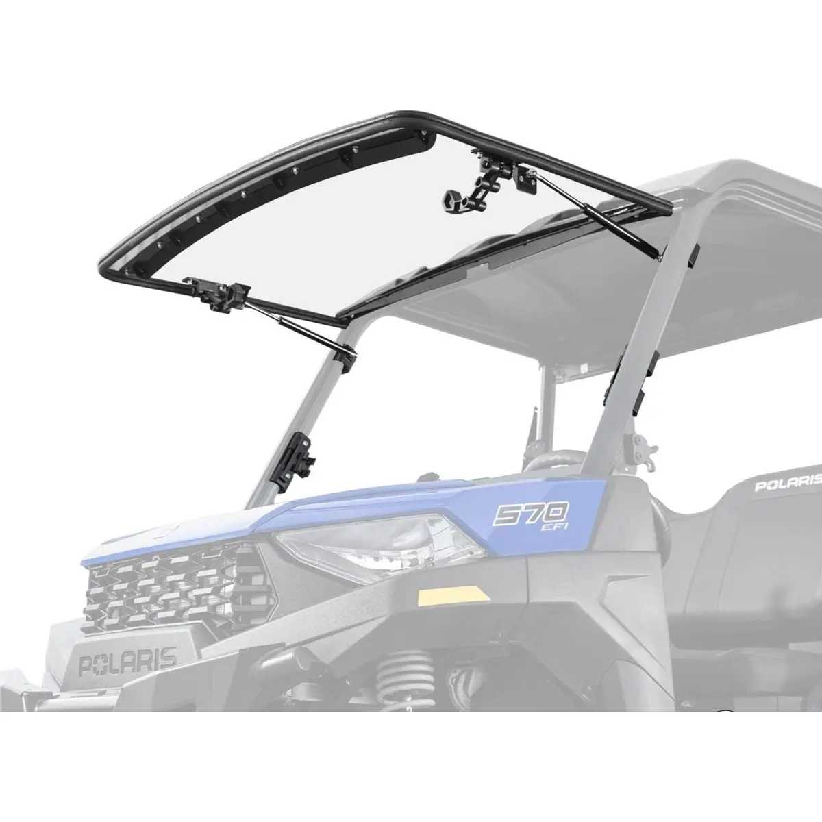 Polaris Ranger Sp 570 Scratch Resistant Flip Windshield 1
