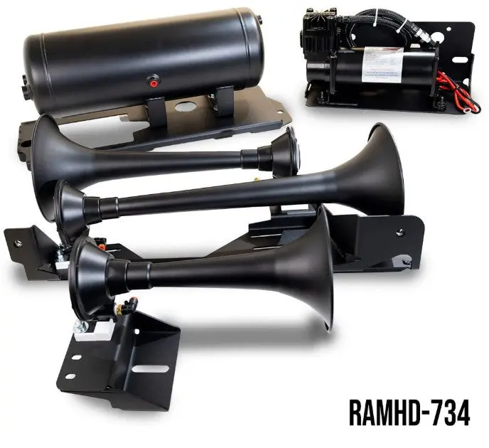 Direct Fit Train Horn And Onboard Air Systems For 2014-2025 Ram Hd 2500/3500 1