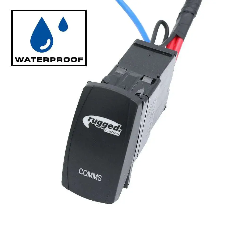Rocker Power Switch For Waterproof Mobile Radios And Rugged Intercoms 1