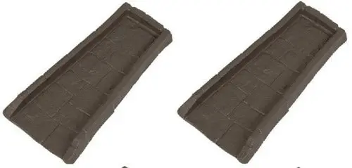 Suncast Sbr24 Brown Decorative Gutter Downspout Splash Blocks - Quantity Of 2 2