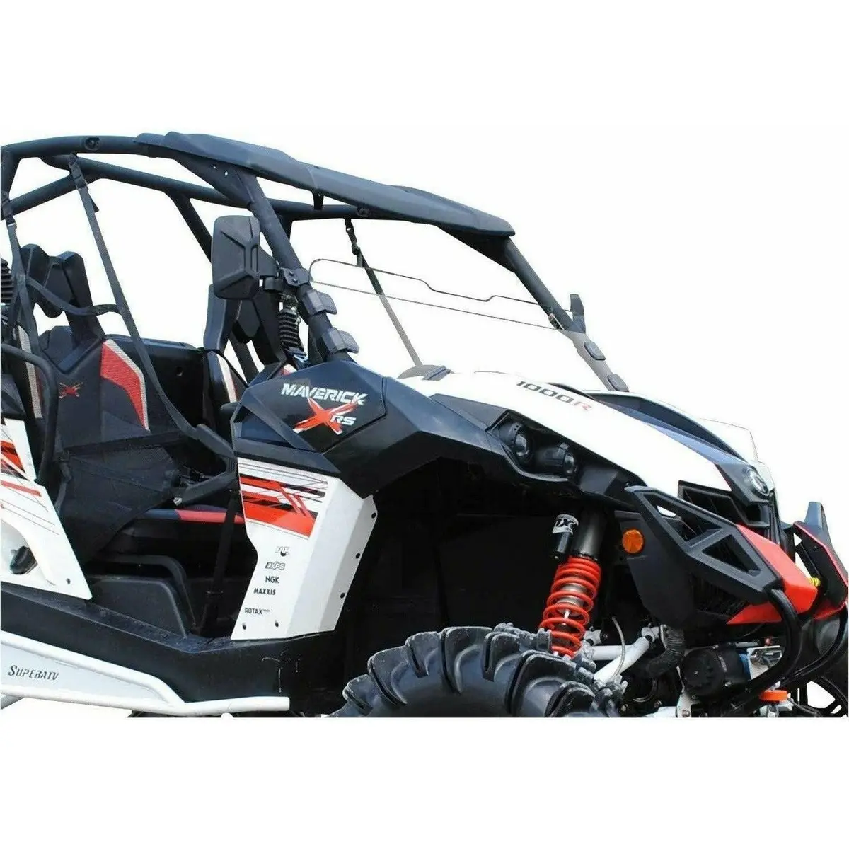 Can Am Maverick Scratch Resistant Half Windshield 1