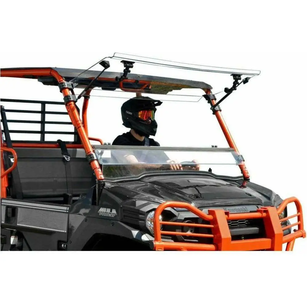 Kawasaki Mule Pro Scratch Resistant Flip Windshield 1