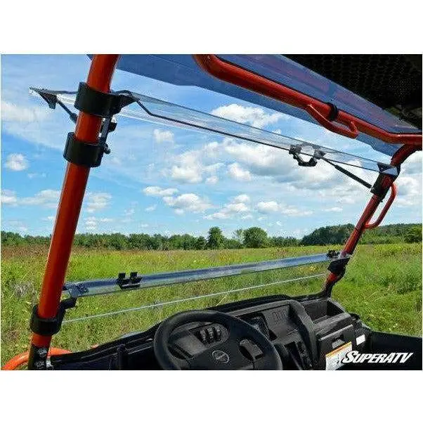 Kawasaki Mule Pro Scratch Resistant Flip Windshield 2