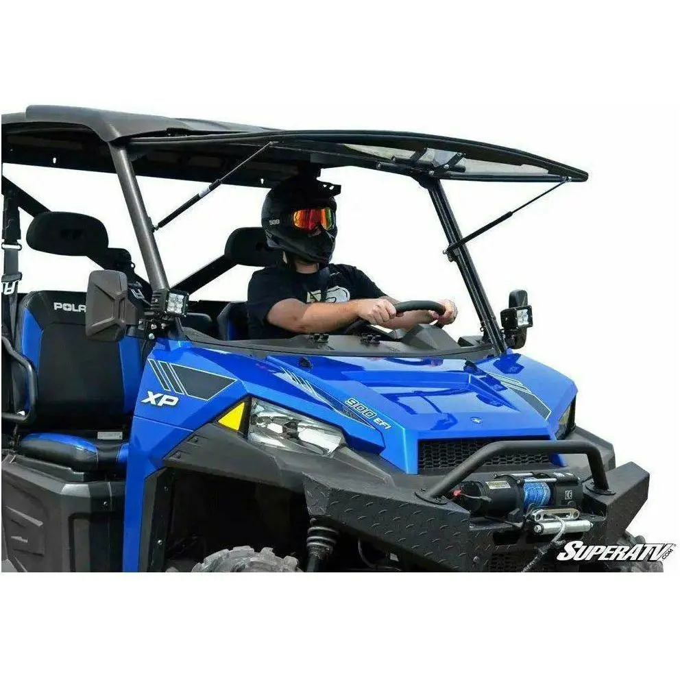 Polaris Ranger Xp 570 Scratch Resistant Flip Windshield 1