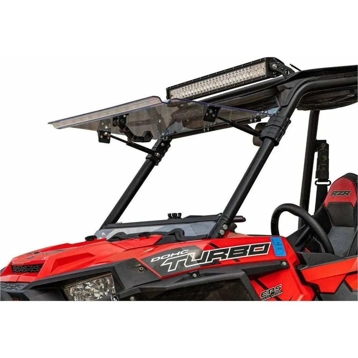 Polaris Rzr S 1000 Scratch Resistant Flip Windshield 1