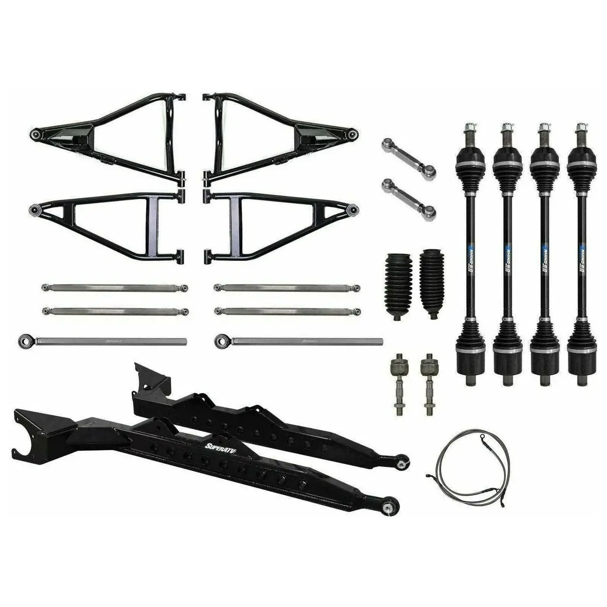 Polaris Rzr Xp Turbo 3" Chromoly Tubed Long Travel Kit 1