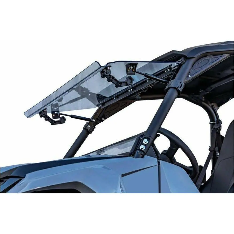 Yamaha Wolverine Rmax Scratch Resistant Flip Windshield 1