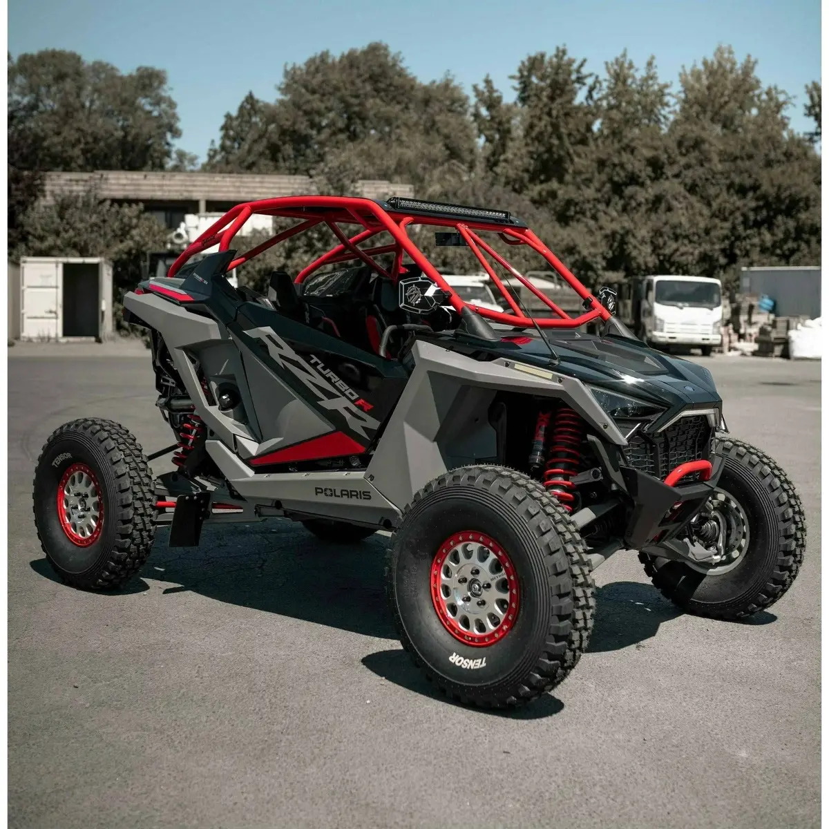 Polaris Rzr Turbo R Raw Roll Cage With Roof 1