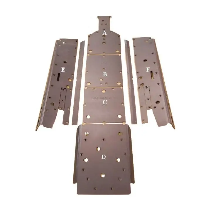 Polaris Rzr 4 Full Skid Plate With Sliders 1