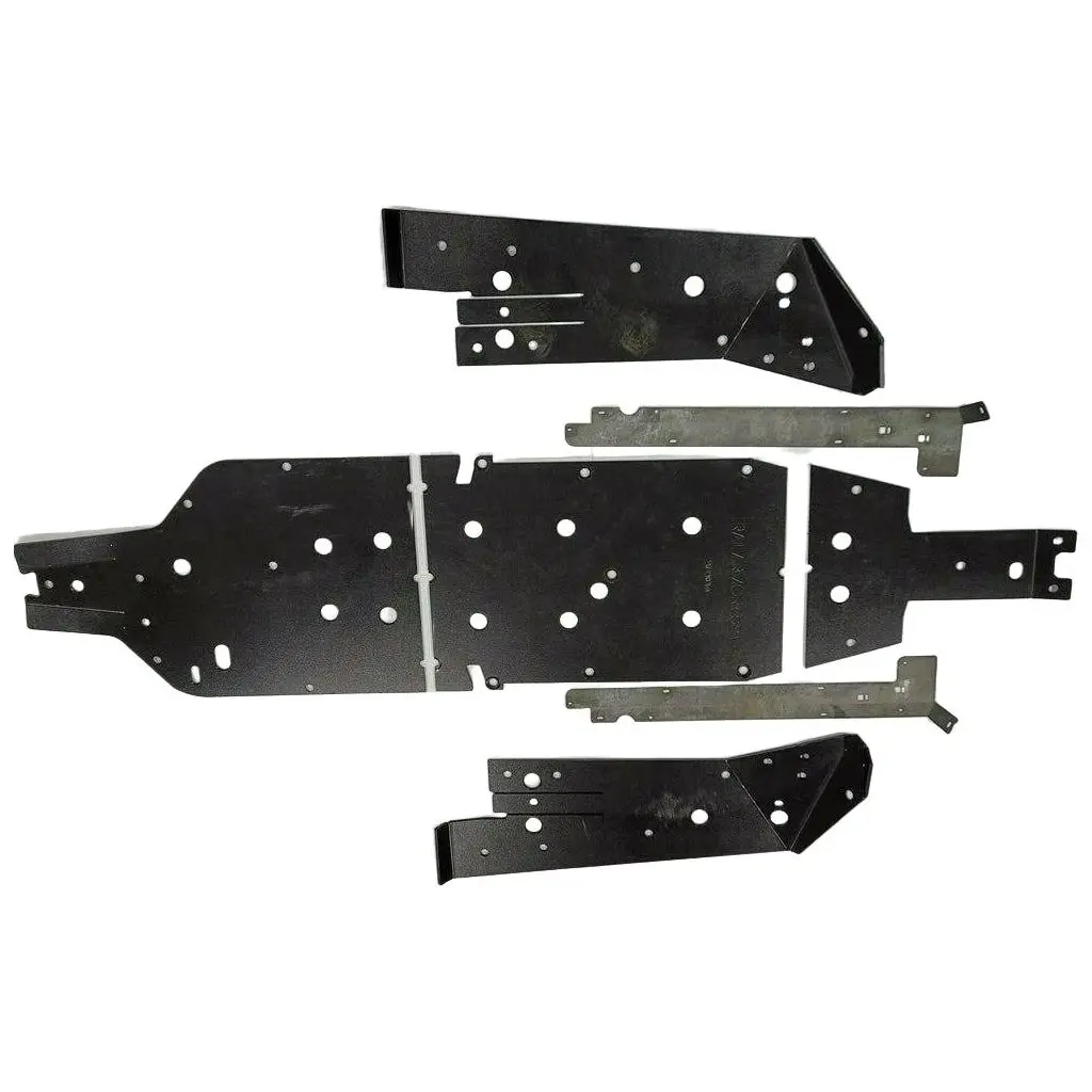 Polaris Rzr Turbo R Full Skid Plate With Sliders 2