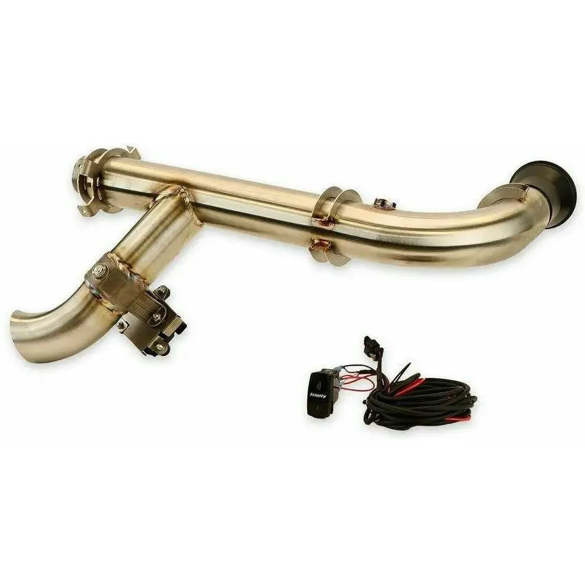 Can Am X3 Side Dump Header Pipe With Electric Cutout 1