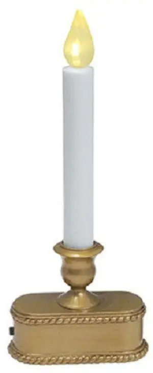 Sylvania V1533-88 9" Battery Operated Gold Led Window Candle - Quantity Of 1 1