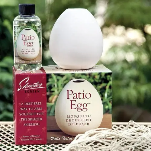 Skeeter Screen 90600 4 Oz Patio Egg Deet Free Mosquito Repellent Diffuser - Quantity Of 2 1