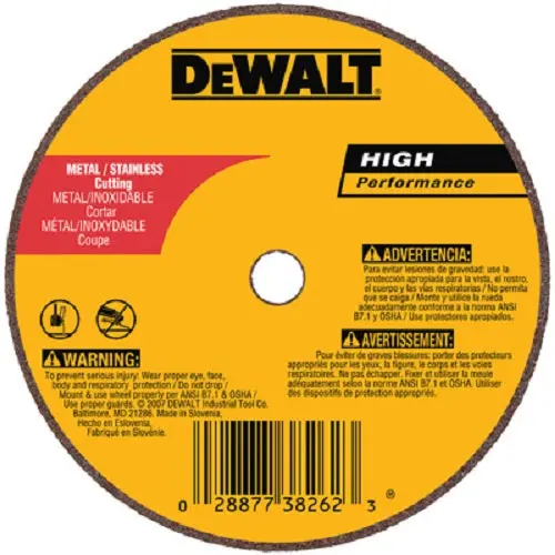 Dewalt Dw8706 3" X .035" X 3/8" Small Metal Stainless Steel Cut Off Wheels - Quantity Of 50 1
