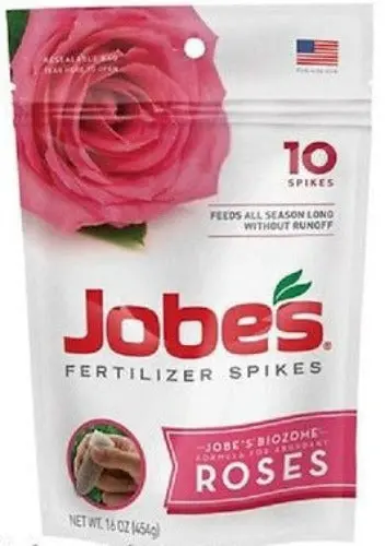 Jobes 04102 10-Pack Slow Release Rose Fertilizer Spikes - Quantity Of 2 1
