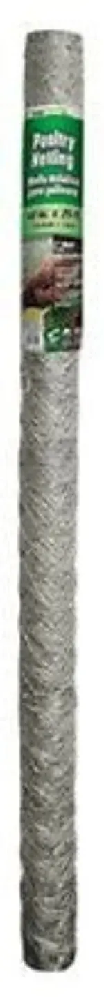 Midwest Air 308466B 48" X 25'  2" Mesh Poultry Netting Chicken Wire Fence Fencing - Quantity Of 12 Rolls 1
