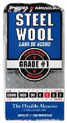 Homax Products 10121111 12 Packs # 1  Medium Steel  Wool Pads - Quantity Of 6 1