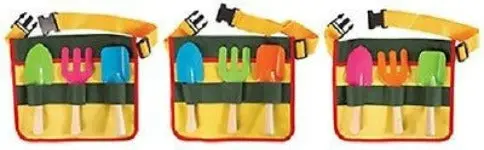 Esschert Design Kg55 Kids / Childrens Gardening Tool Belt With Garden Tools - Quantity Of 3 1